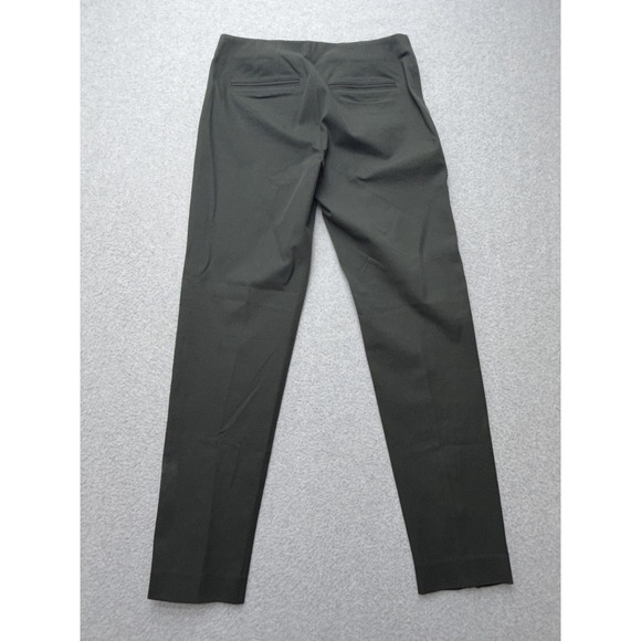 Club Monaco Pants Womens 4 Green Twill Skinny Ankle Zip Dress Stretch  Office